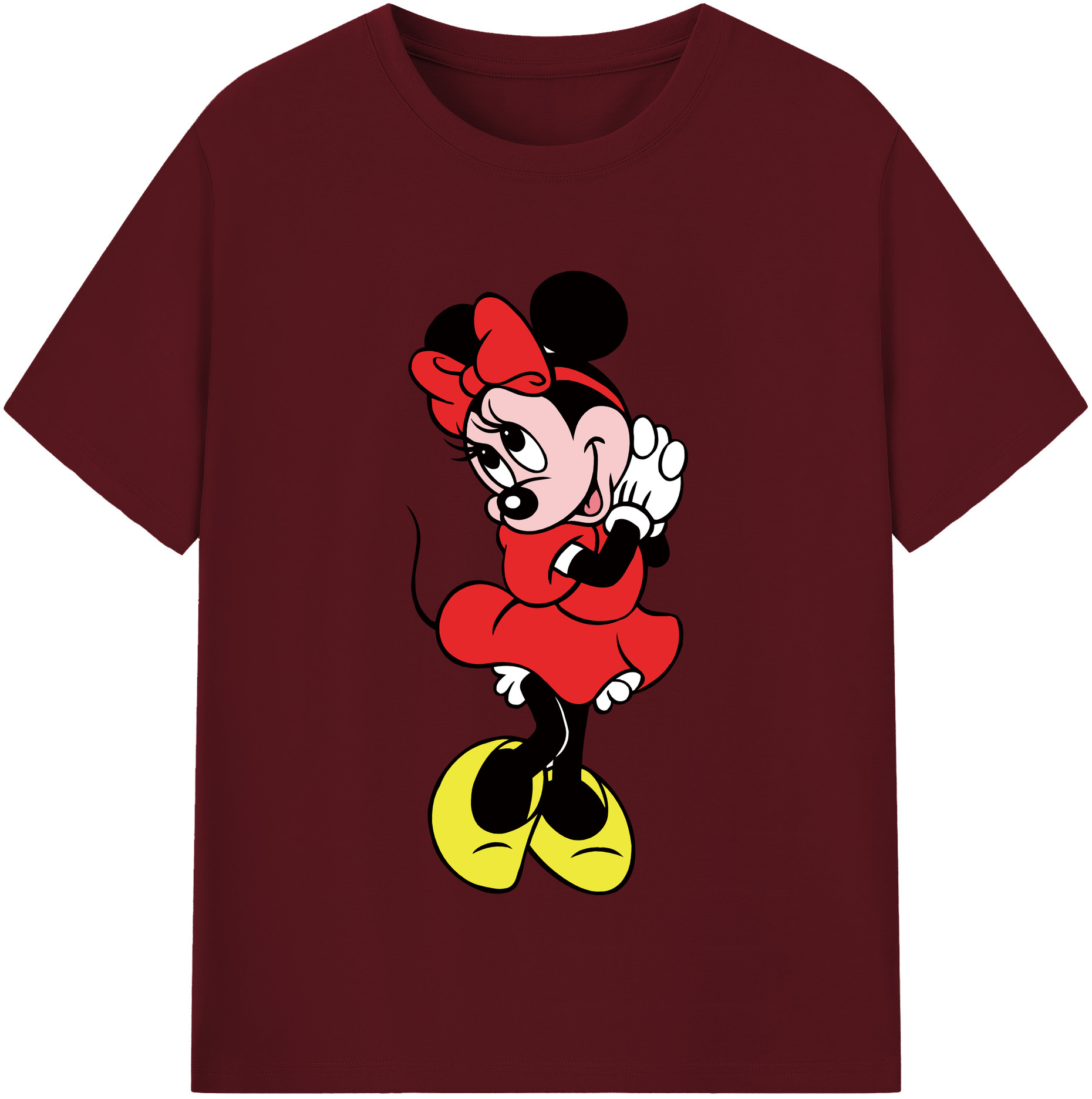 （画像用） ミッキーマウス Mickey Mouse 綿100％半袖Tシャツ（フロントプリント）